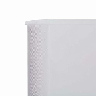 Windscherm 6-panelen 800x120 cm stof zandwit 4