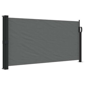 Windscherm uittrekbaar 100x500 cm antracietkleurig 2