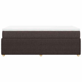 Boxspring met matras stof donkerbruin 80x200 cm 5