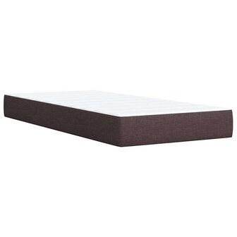Boxspring met matras stof donkerbruin 80x200 cm 8