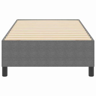 Boxspring bed Lichtgrijs 90 x 200 cm Katoenen stof 6