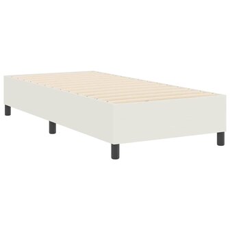 Boxspring bed Cr&egrave;me 90 x 200 cm Katoenen stof 8