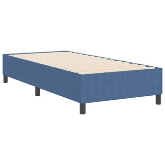 Boxspring bed Blauw 90 x 200 cm Katoenen stof 8