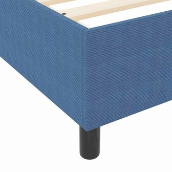 Boxspring bed Blauw 90 x 200 cm Katoenen stof 9