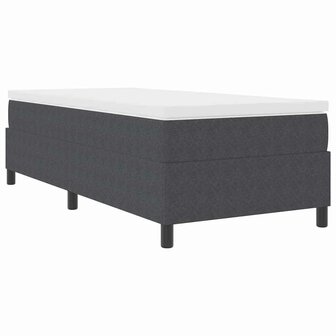 Boxspring bed Donkergrijs 100 x 200 cm Katoenen stof 3