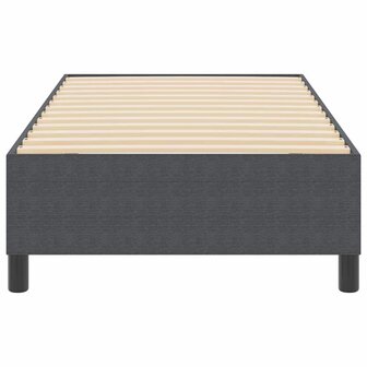 Boxspring bed Donkergrijs 100 x 200 cm Katoenen stof 6