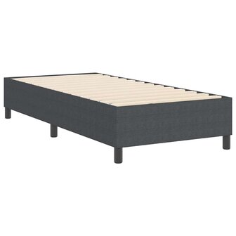 Boxspring bed Donkergrijs 100 x 200 cm Katoenen stof 8