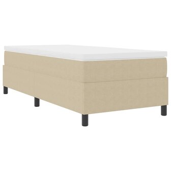 Boxspring bed Grijs groen 100 x 200 cm Katoenen stof 3
