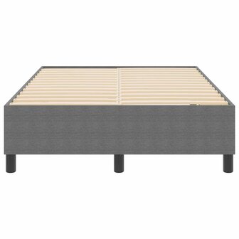 Boxspring bed Lichtgrijs 120 x 190 cm Katoenen stof 6