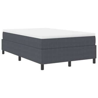 Boxspring bed Donkergrijs 120 x 190 cm Katoenen stof 3