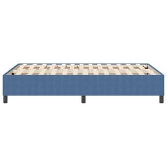Boxspring bed Blauw 120 x 190 cm Katoenen stof 7