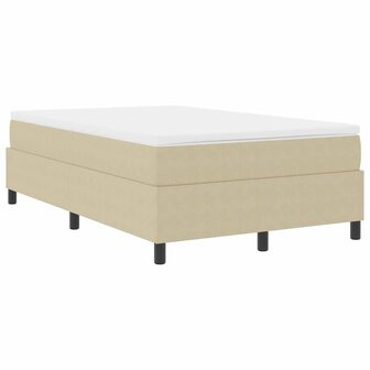 Boxspring bed Grijs groen 120 x 190 cm Katoenen stof 3