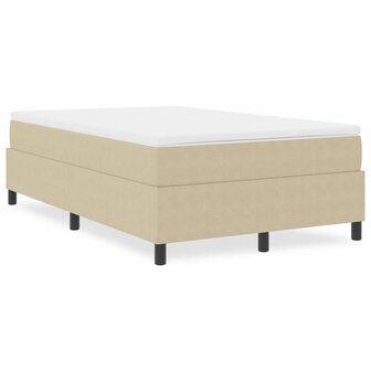 Boxspring bed Grijs groen 120 x 190 cm Katoenen stof 4