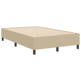 Boxspring bed Grijs groen 120 x 190 cm Katoenen stof 8