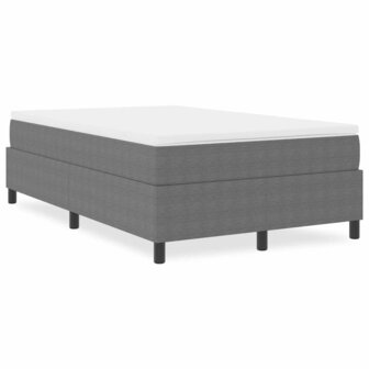 Boxspring bed Lichtgrijs 120 x 200 cm Katoenen stof 4
