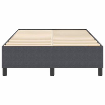 Boxspring bed Donkergrijs 120 x 200 cm Katoenen stof 6