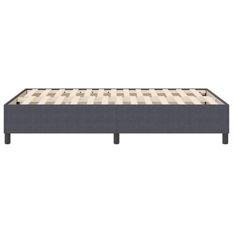 Boxspring bed Donkergrijs 120 x 200 cm Katoenen stof 7