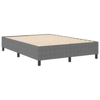 Boxspring bed Lichtgrijs 140 x 200 cm Katoenen stof 2