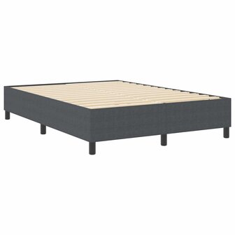Boxspring bed Donkergrijs 140 x 200 cm Katoenen stof 2