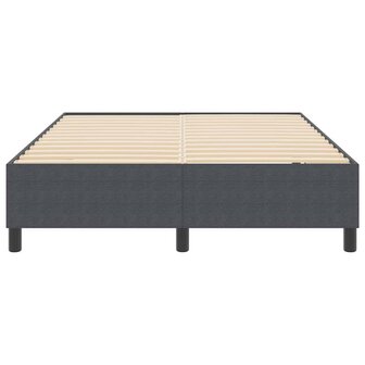 Boxspring bed Donkergrijs 140 x 200 cm Katoenen stof 6