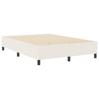 Boxspring bed Cr&egrave;me 140 x 200 cm Katoenen stof 2