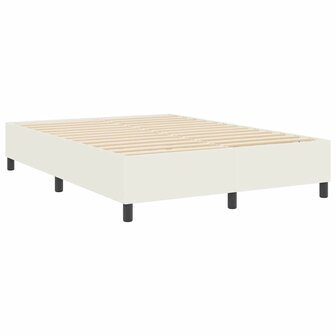 Boxspring bed Cr&egrave;me 140 x 200 cm Katoenen stof 8