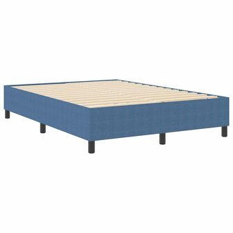 Boxspring bed Blauw 140 x 200 cm Katoenen stof 2