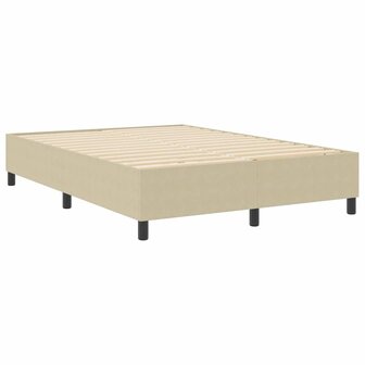 Boxspring bed Grijs groen 140 x 200 cm Katoenen stof 2