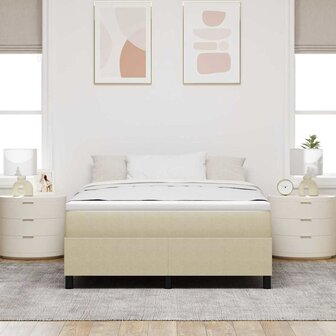 Boxspring bed Grijs groen 140 x 200 cm Katoenen stof 5