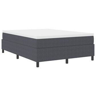 Boxspring bed Donkergrijs 160 x 200 cm Katoenen stof 3