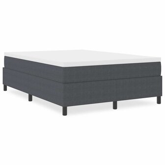 Boxspring bed Donkergrijs 160 x 200 cm Katoenen stof 4