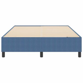 Boxspring bed Blauw 160 x 200 cm Katoenen stof 6