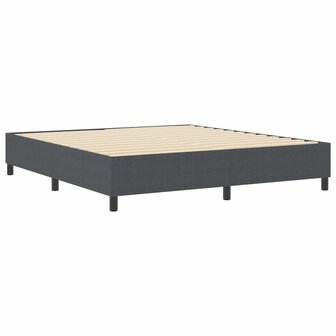 Boxspring bed Donkergrijs 180 x 200 cm Katoenen stof 2