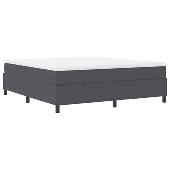 Boxspring bed Donkergrijs 180 x 200 cm Katoenen stof 3
