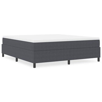 Boxspring bed Donkergrijs 180 x 200 cm Katoenen stof 4