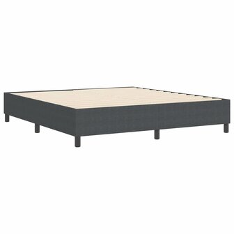 Boxspring bed Donkergrijs 180 x 200 cm Katoenen stof 8
