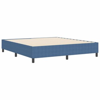 Boxspring bed Blauw 180 x 200 cm Katoenen stof 8