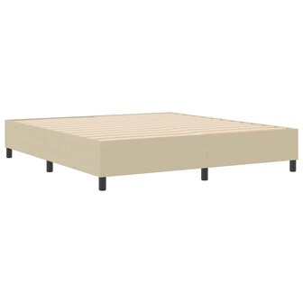 Boxspring bed Grijs groen 180 x 200 cm Katoenen stof 2