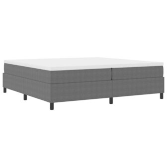 Boxspring bed Lichtgrijs 200 x 200 cm Katoenen stof 3