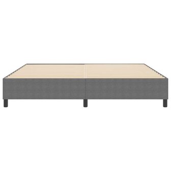 Boxspring bed Lichtgrijs 200 x 200 cm Katoenen stof 6