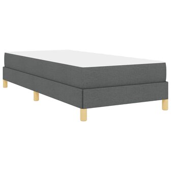 Boxspring bed Donkergrijs en Bruin 90 x 190 cm 9