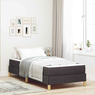 Boxspring bed Bruin 90 x 200 cm Stof en Engineered Hout 1