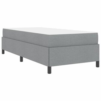 Boxspring bed Lichtgrijs en zwart 90 x 190 cm 9