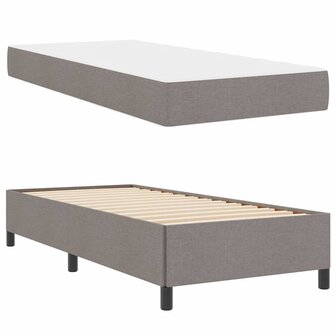 Boxspring bed Taupe en Zwart 100 x 200 cm 6