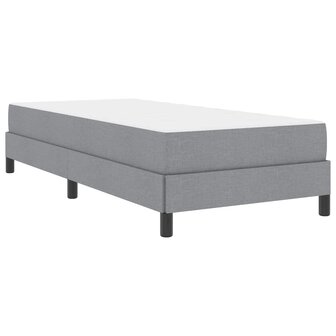 Boxspring bed met matras Lichtgrijs 80 x 200 cm Stof 2