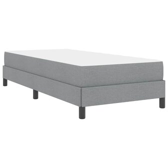 Boxspring bed met matras Lichtgrijs 80 x 200 cm Stof 9