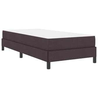 Boxspring bed met matras Donkerbruin 80 x 200 cm Stof 2