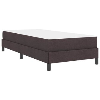 Boxspring bed met matras Donkerbruin 80 x 200 cm Stof 9
