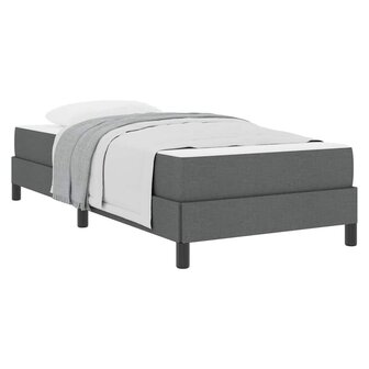 Boxspring bed met matras Donkergrijs 90 x 190 cm Stof 3