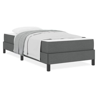 Boxspring bed met matras Donkergrijs 90 x 190 cm Stof 4